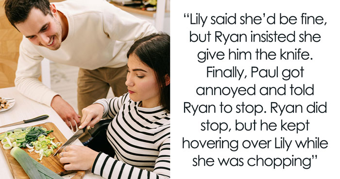 Guy Removed From Dinner Party For Babying And “Helping” Blind Woman Far Too Much