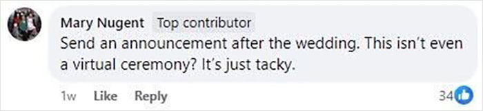 “Enjoy My Gift, Which Will Be Sent In Spirit”: Couple’s Wedding Invite Blasted As “Entitled” “Enjoy My Gift, Which Will Be Sent In Spirit”: Couple’s Wedding Invite Blasted As “Entitled”