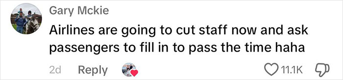 Woman Baffled To See Flight Attendant Is Her Boyfriend After He Got Up To Use The Restroom