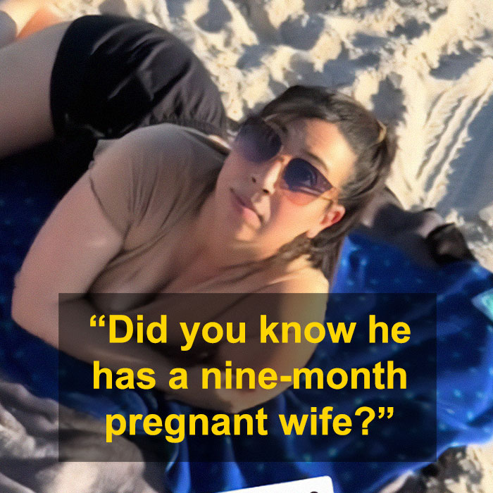 “I’m His Nine-Months-Pregnant Wife”: Woman Confronts Husband And Mistress At The Beach “I’m His Nine-Months-Pregnant Wife”: Woman Confronts Husband And Mistress At The Beach