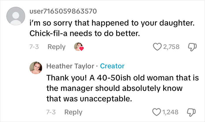 Mom Is In Shambles After Witnessing Her 6 Y.O. Being Body-Shamed By Chick-fil-A Worker Mom Is In Shambles After Witnessing Her 6 Y.O. Being Body-Shamed By Chick-fil-A Worker