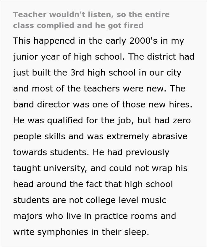 &ldquo;Insane And Cruel&rdquo;: Students Turn The Tables On Teacher By Following Instructions, Get Him Fired