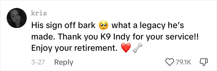 Police Dog Retires After Nearly A Decade Of Service, Heartwarming Video Is Spreading Online Police Dog Retires After Nearly A Decade Of Service, Heartwarming Video Is Spreading Online