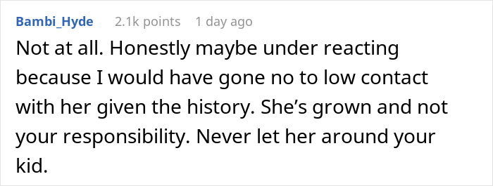 Pregnant Woman Wants Baby To Have No Contact With Aunt After A Comment About Punching Her Belly