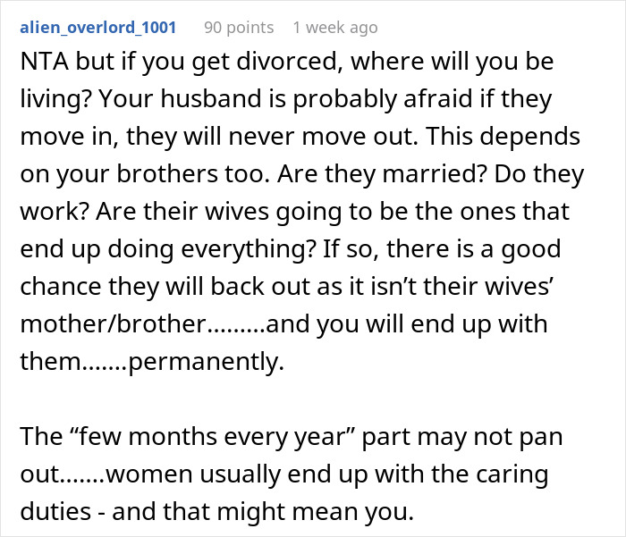 Husband Doesn&rsquo;t Want To Lose His Privacy, Won&rsquo;t Allow In-Laws To Move In, Wife Tells Him To Leave