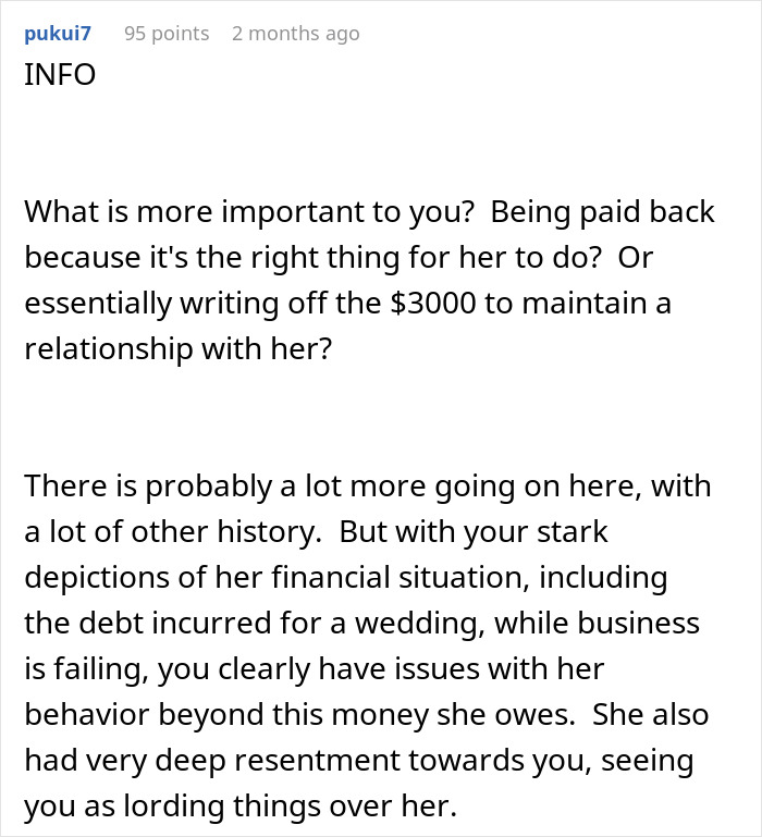 Woman Gets $30K Inheritance, Doesn’t Get Why Brother Keeps Asking Her For The $3K She Owes Him Woman Gets $30K Inheritance, Doesn’t Get Why Brother Keeps Asking Her For The $3K She Owes Him