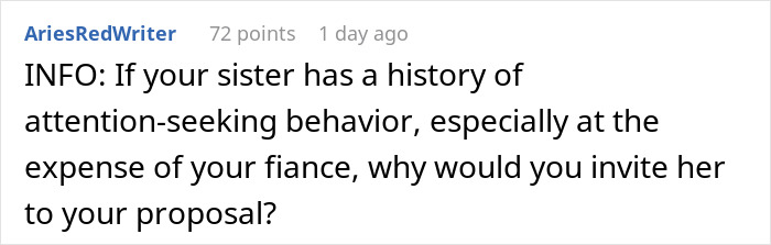 Man Decides To Uninvite Sis From Wedding After She Ruined Proposal With ‘Little Joke’, Drama Ensues Man Decides To Uninvite Sis From Wedding After She Ruined Proposal With ‘Little Joke’, Drama Ensues