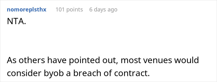 Stepmom Wants To Bring A Cooler Full Of Expensive Wine To Daughter’s Wedding, Bride Feels Insulted Stepmom Wants To Bring A Cooler Full Of Expensive Wine To Daughter’s Wedding, Bride Feels Insulted