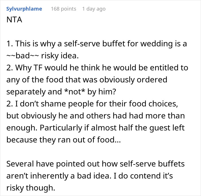 Bride Is Furious Guests Ordered Pizzas Because Her Family Ate Most Of The Food Bride Is Furious Guests Ordered Pizzas Because Her Family Ate Most Of The Food