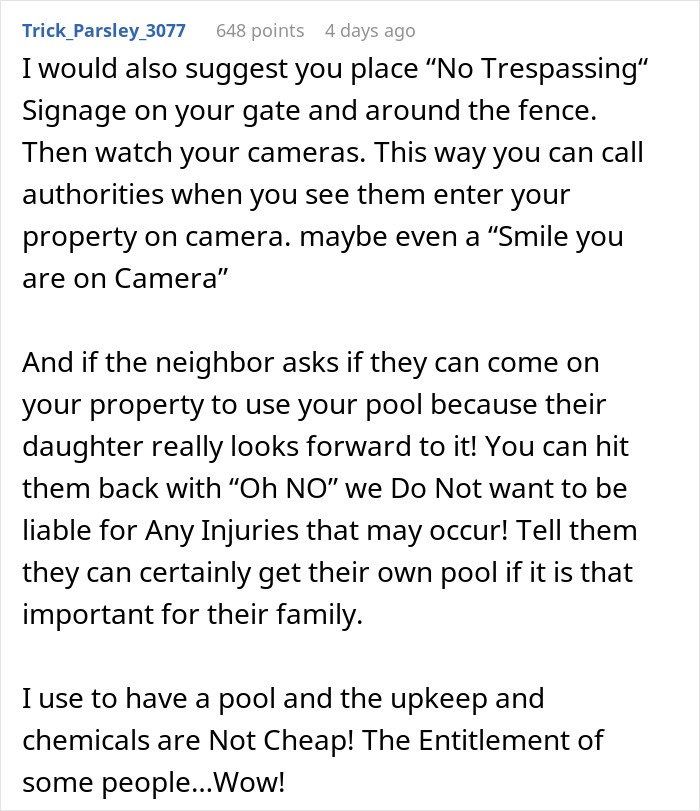 Woman Stayed Home For 4th Of July, Found Out Neighbors Would Use Her Pool While She Was Away Woman Stayed Home For 4th Of July, Found Out Neighbors Would Use Her Pool While She Was Away