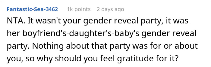 Pregnant Woman 'Spoils' Gender Reveal Party For Guests After Stepmom Throws It Against Her Will Pregnant Woman 'Spoils' Gender Reveal Party For Guests After Stepmom Throws It Against Her Will