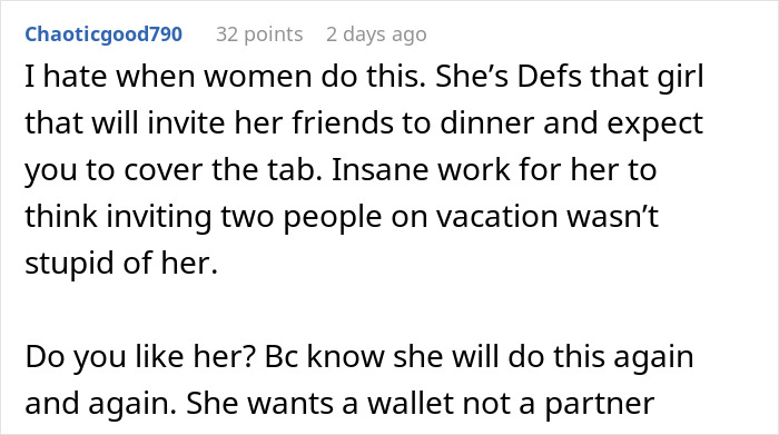 Uninvited Friends Ruin Romantic Trip, Man Demands They Pay Their Share Of Hotel Costs