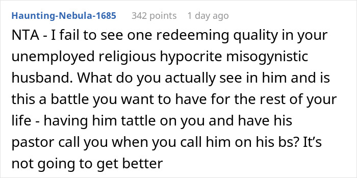 Woman Agrees To Convert If Husband Agrees To Actually Be A Good Christian, Triggers Him