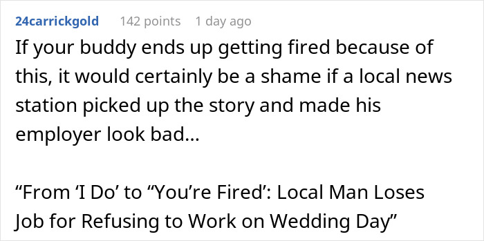 &ldquo;Set The Example&rdquo;: Manager Ordered To Work On His Wedding Day And Honeymoon