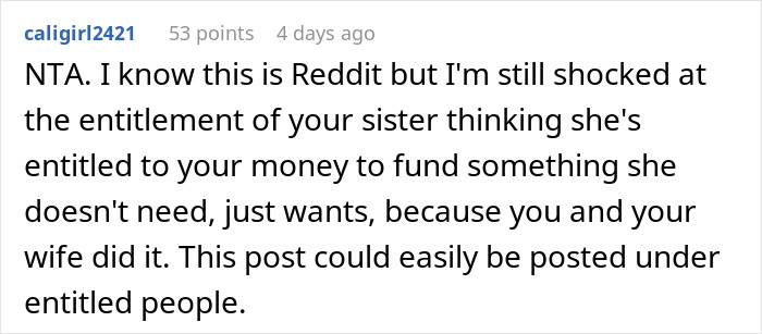 Man Learns Why Sister Wants Him To Pay For Her Surrogate, Tells Her Exactly What He Thinks Of Her