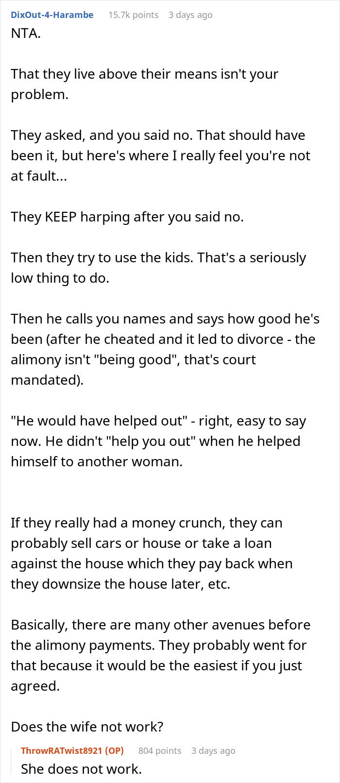 Ex-Hubby Asks Woman To Waive Alimony So He Can Pay For Cancer Treatment, She Emphasizes His Spending Ex-Hubby Asks Woman To Waive Alimony So He Can Pay For Cancer Treatment, She Emphasizes His Spending