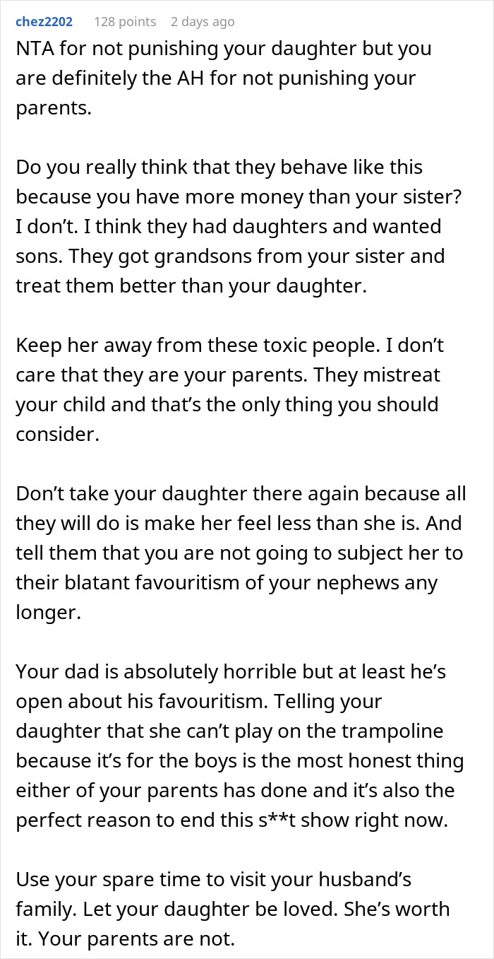 Grandparents Favor Other Grandkids, Furious To Learn 7YO Favors Other Grandparents Too Grandparents Favor Other Grandkids, Furious To Learn 7YO Favors Other Grandparents Too