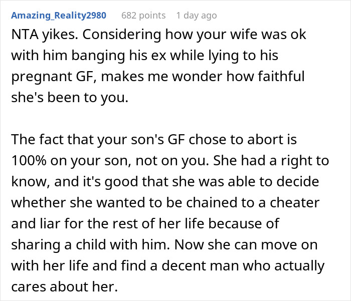 Dad Exposes Son Cheating On His Expecting GF, She Breaks Up With Him And Terminates Her Pregnancy