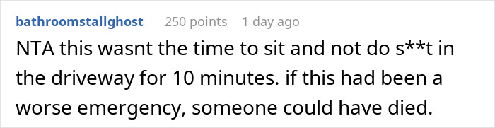 "AITA For Divorcing My Husband Because He Spent 10 Minutes In The Car During A Family Emergency?" "AITA For Divorcing My Husband Because He Spent 10 Minutes In The Car During A Family Emergency?"