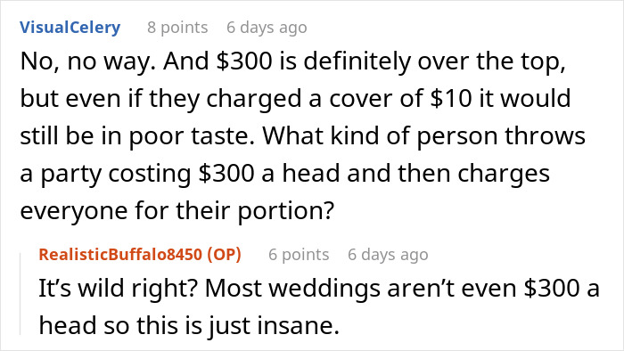 “How Tacky”: Woman Refuses To Attend Cousin’s Bridal Shower After Seeing $300 Entrance Fee “How Tacky”: Woman Refuses To Attend Cousin’s Bridal Shower After Seeing $300 Entrance Fee