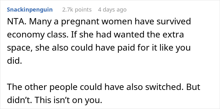 12-Hour Flight Turns Torturously Awkward After Man Refuses To Give Up Seat To Heavily Pregnant Passenger 12-Hour Flight Turns Torturously Awkward After Man Refuses To Give Up Seat To Heavily Pregnant Passenger