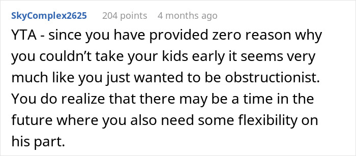 Mom Refuses To Take Her Kids During Ex&rsquo;s Week Because Of His Wife&rsquo;s Emergency, Gets A Reality Check