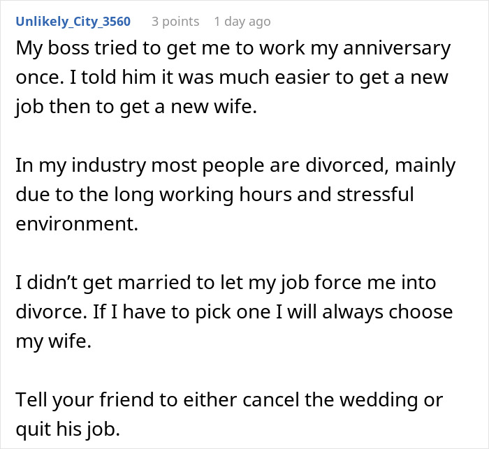 &ldquo;Set The Example&rdquo;: Manager Ordered To Work On His Wedding Day And Honeymoon