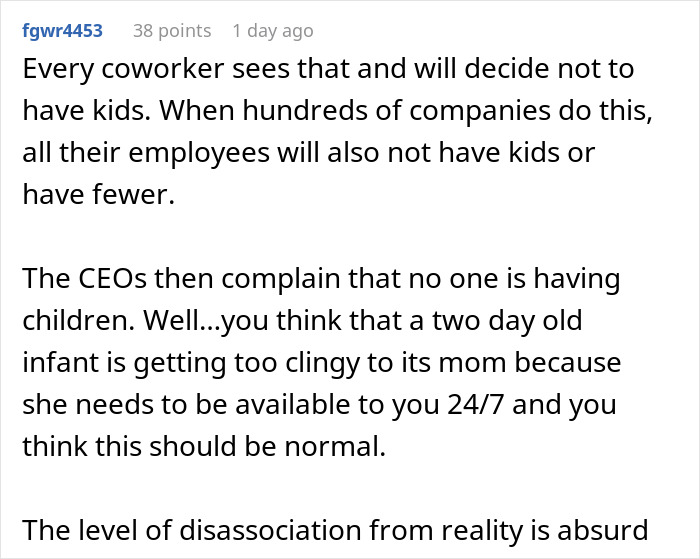 CEO Brought To Tears By Mom Who Came In To Work 2 Days After Giving Birth, Gets Destroyed Online CEO Brought To Tears By Mom Who Came In To Work 2 Days After Giving Birth, Gets Destroyed Online