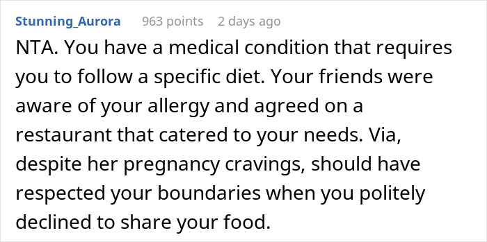 Man Called Selfish And Heartless For Not Sharing Half Of His Food With A Pregnant Woman