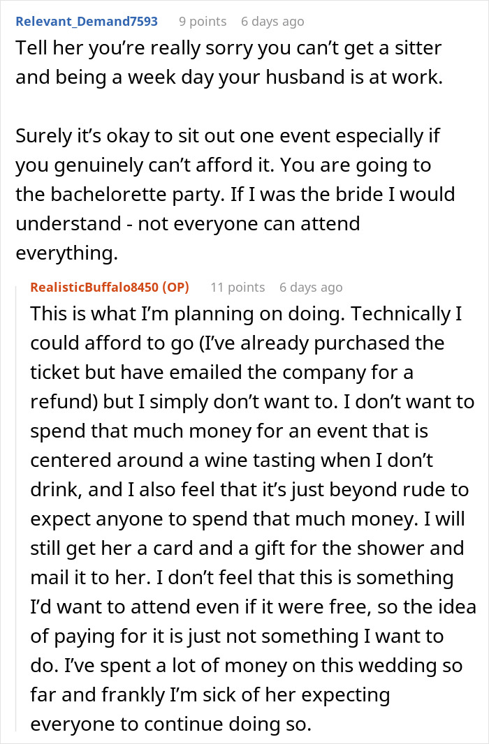 “How Tacky”: Woman Refuses To Attend Cousin’s Bridal Shower After Seeing $300 Entrance Fee “How Tacky”: Woman Refuses To Attend Cousin’s Bridal Shower After Seeing $300 Entrance Fee