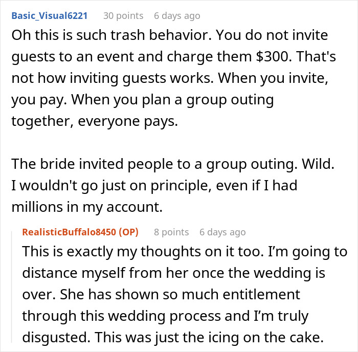 “How Tacky”: Woman Refuses To Attend Cousin’s Bridal Shower After Seeing $300 Entrance Fee “How Tacky”: Woman Refuses To Attend Cousin’s Bridal Shower After Seeing $300 Entrance Fee
