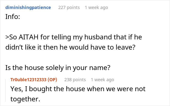Husband Doesn&rsquo;t Want To Lose His Privacy, Won&rsquo;t Allow In-Laws To Move In, Wife Tells Him To Leave