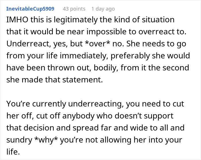 Pregnant Woman Wants Baby To Have No Contact With Aunt After A Comment About Punching Her Belly