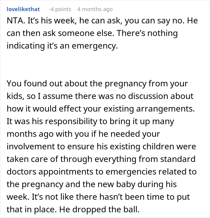 Mom Refuses To Take Her Kids During Ex&rsquo;s Week Because Of His Wife&rsquo;s Emergency, Gets A Reality Check