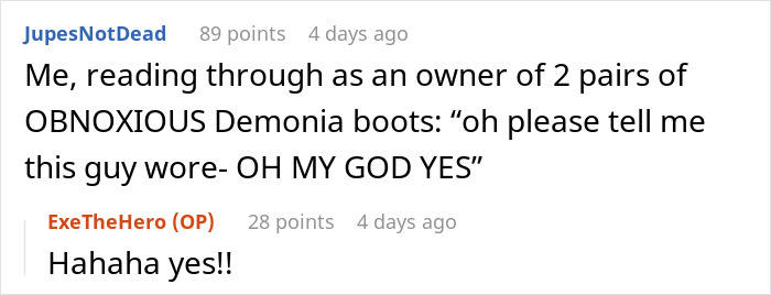 Teacher Banned From Wearing Sneakers Due To Dress Code, Responds With Goth Platform Boots Teacher Banned From Wearing Sneakers Due To Dress Code, Responds With Goth Platform Boots