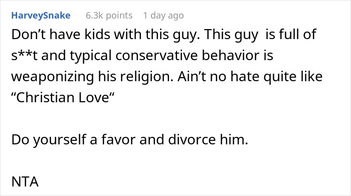 Woman Agrees To Convert If Husband Agrees To Actually Be A Good Christian, Triggers Him