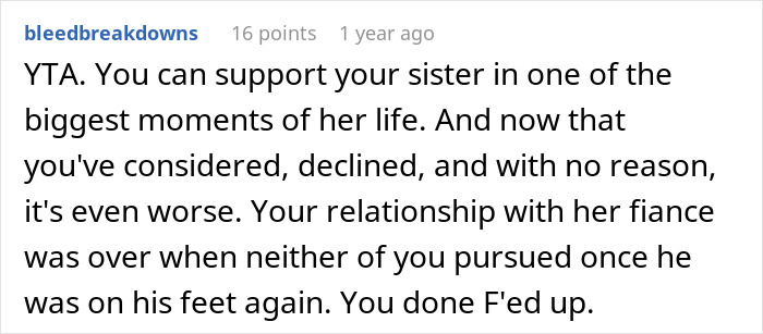 Man Wonders If He Should Confess The Reason He Won&rsquo;t Attend Sister&rsquo;s Bridal Party