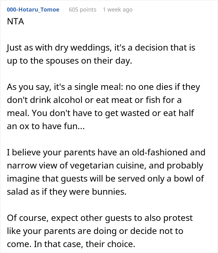 &ldquo;Disrespectful&rdquo;: Couple Called Out For Their Vegetarian Wedding Menu, Ask Who&rsquo;s In The Wrong