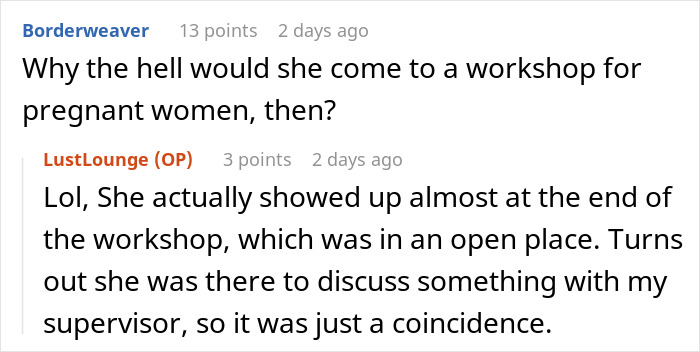 Pregnancy Workshop Host’s Assumption Leaves Her And CEO In Uncomfortable Silence Pregnancy Workshop Host’s Assumption Leaves Her And CEO In Uncomfortable Silence