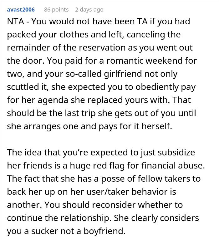 Uninvited Friends Ruin Romantic Trip, Man Demands They Pay Their Share Of Hotel Costs