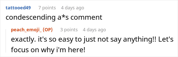 "Online comments discuss a periodontist's reaction to a tattooed woman requesting sedation.