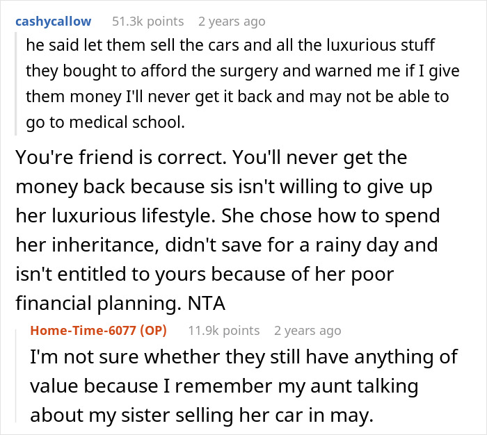 Woman Lets Husband Kick Her Teen Sister Out, Is Surprised When She Refuses To Pay For His Surgery