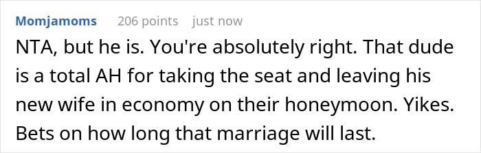 Premium Seat Passenger Asks For $1000 To Swap Seats With Honeymooner’s Wife In Economy Premium Seat Passenger Asks For $1000 To Swap Seats With Honeymooner’s Wife In Economy