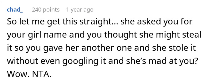 Woman Gives Friend A Fake Baby Name, They Steal It And Find Out The Hard Way What It Means Woman Gives Friend A Fake Baby Name, They Steal It And Find Out The Hard Way What It Means