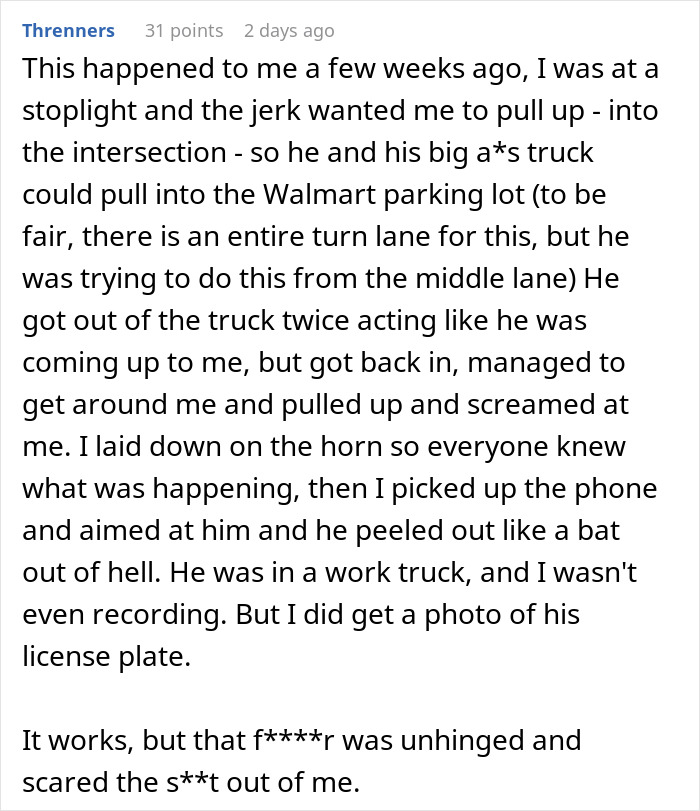 Aggressive Jerk Driver Turns Into A &ldquo;Frightened Rabbit&rdquo; After Their Threat To Beat Up A Woman Backfires