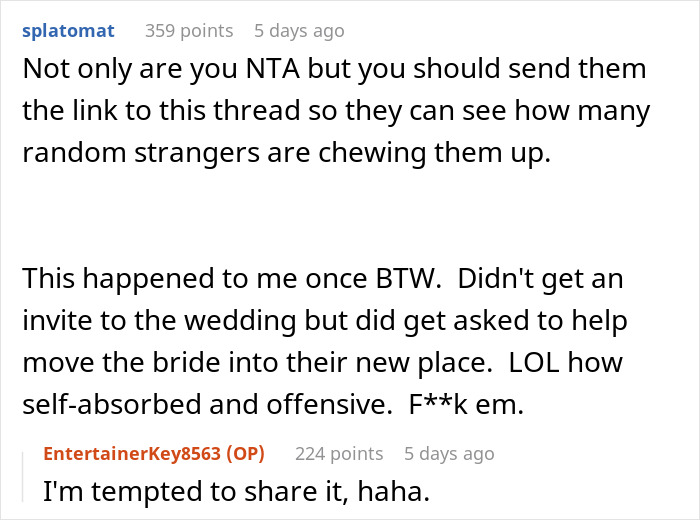 Couple Count On Friend&rsquo;s Help After Not Inviting Him To The Wedding, Get A Reality Check