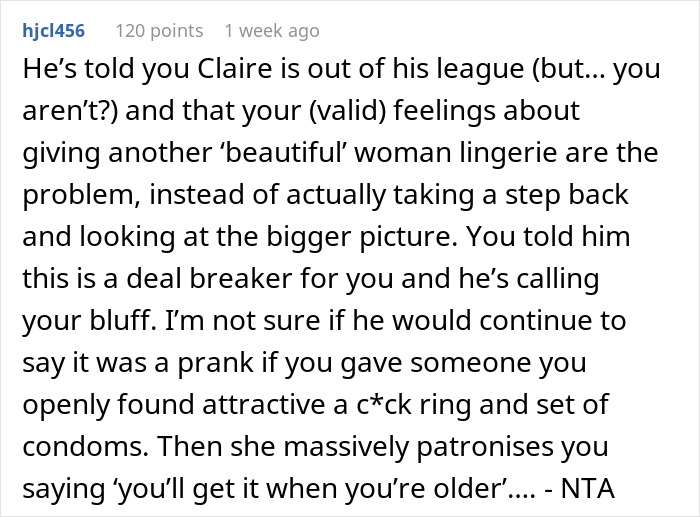 Woman Is Told She&rsquo;s &ldquo;Overreacting And Conservative&rdquo; After Her Reaction To Lingerie Prank