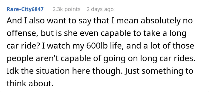 “Am I The Jerk For Refusing To Push My Obese Cousin Around In A Wheelchair For A Day?” “Am I The Jerk For Refusing To Push My Obese Cousin Around In A Wheelchair For A Day?”