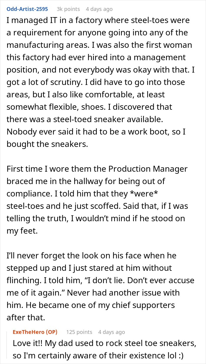 Teacher Banned From Wearing Sneakers Due To Dress Code, Responds With Goth Platform Boots Teacher Banned From Wearing Sneakers Due To Dress Code, Responds With Goth Platform Boots