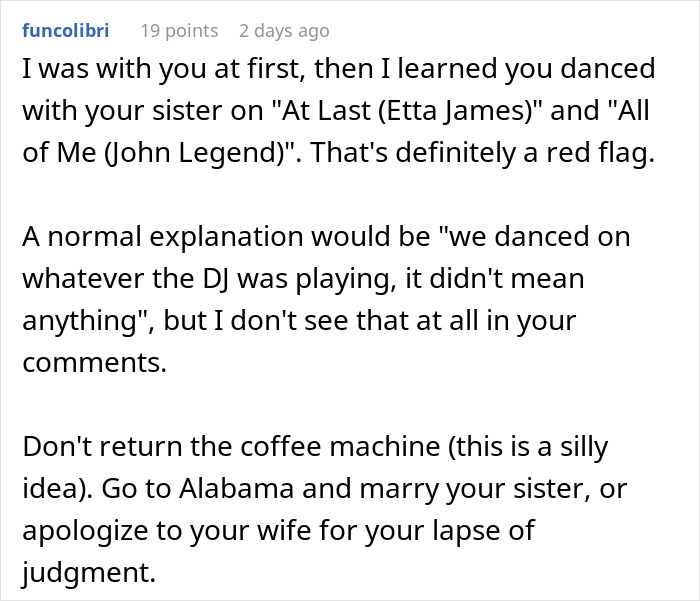 Man Brushes Off Wife&rsquo;s Concern About His Relationship With His Sister, People Have Their Doubts